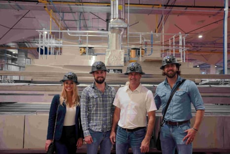 The THG team at a bakery installation