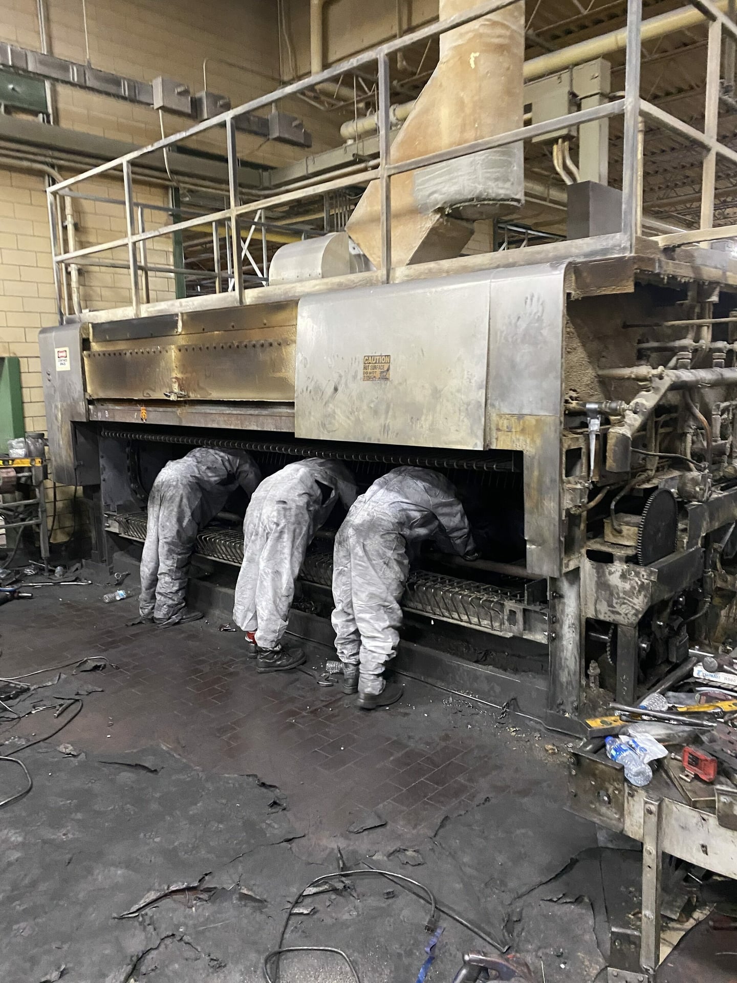 Oven rebuilding work