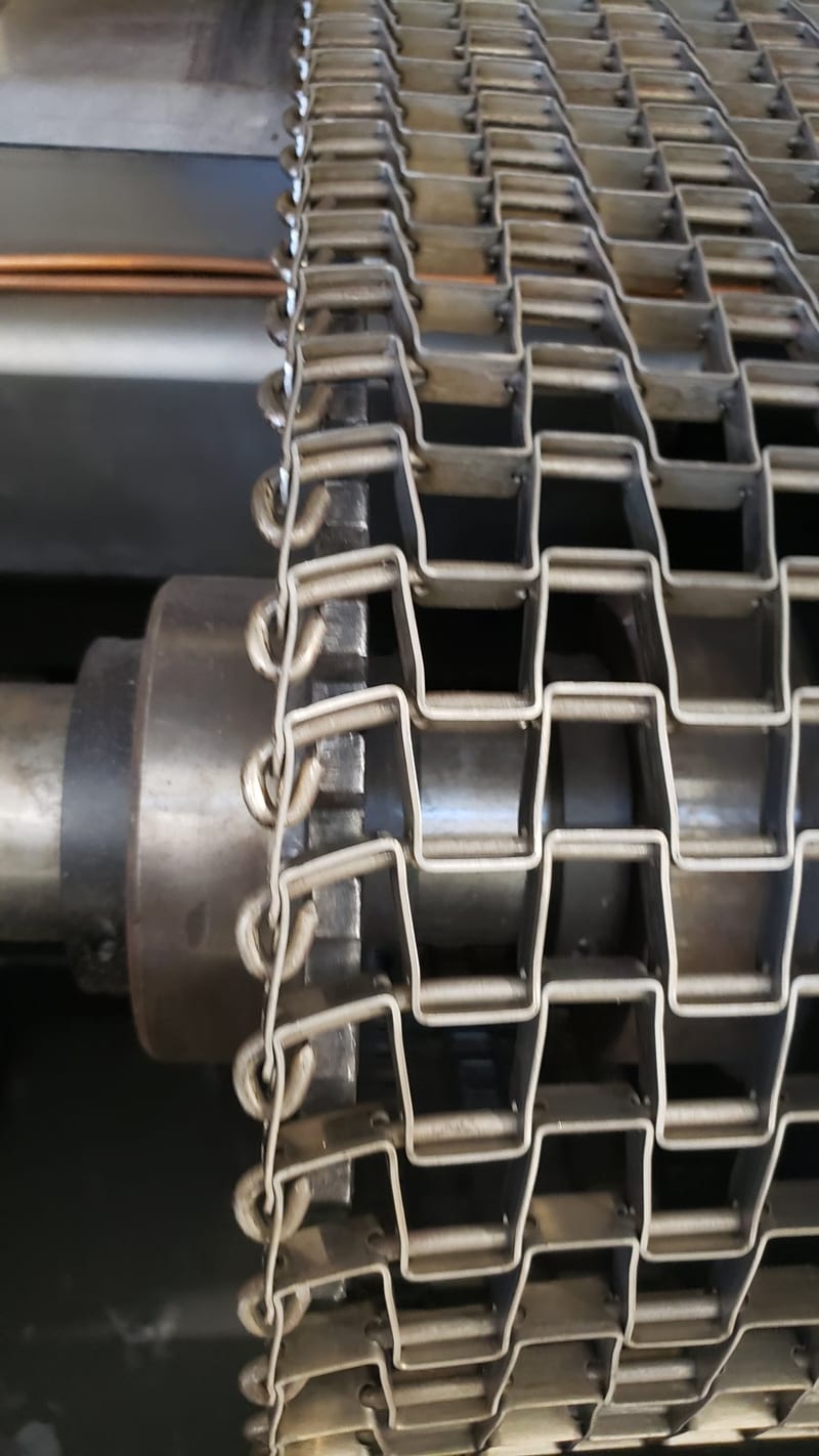 Oven drive and conveyor track components